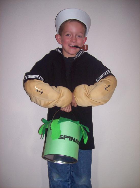 Being Frugal and Making It Work DIY Halloween Costume Popeye