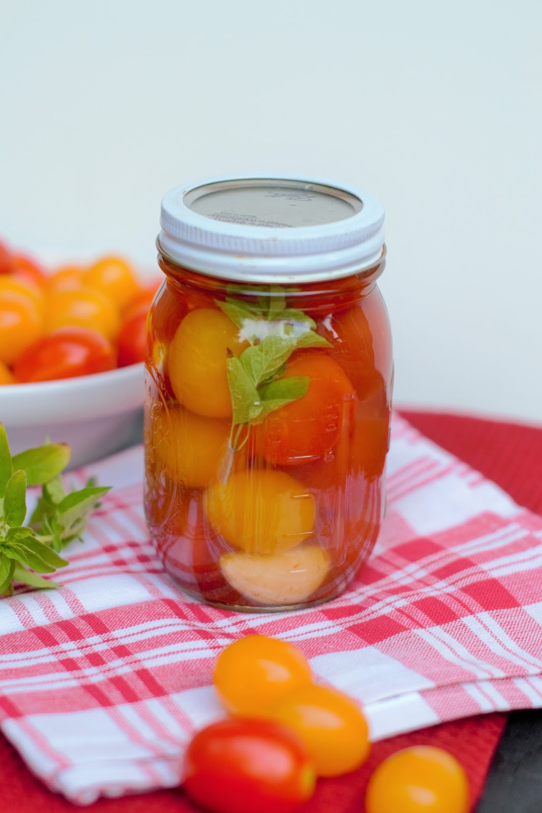bonbons & biscotti Pickled Cherry Tomatoes