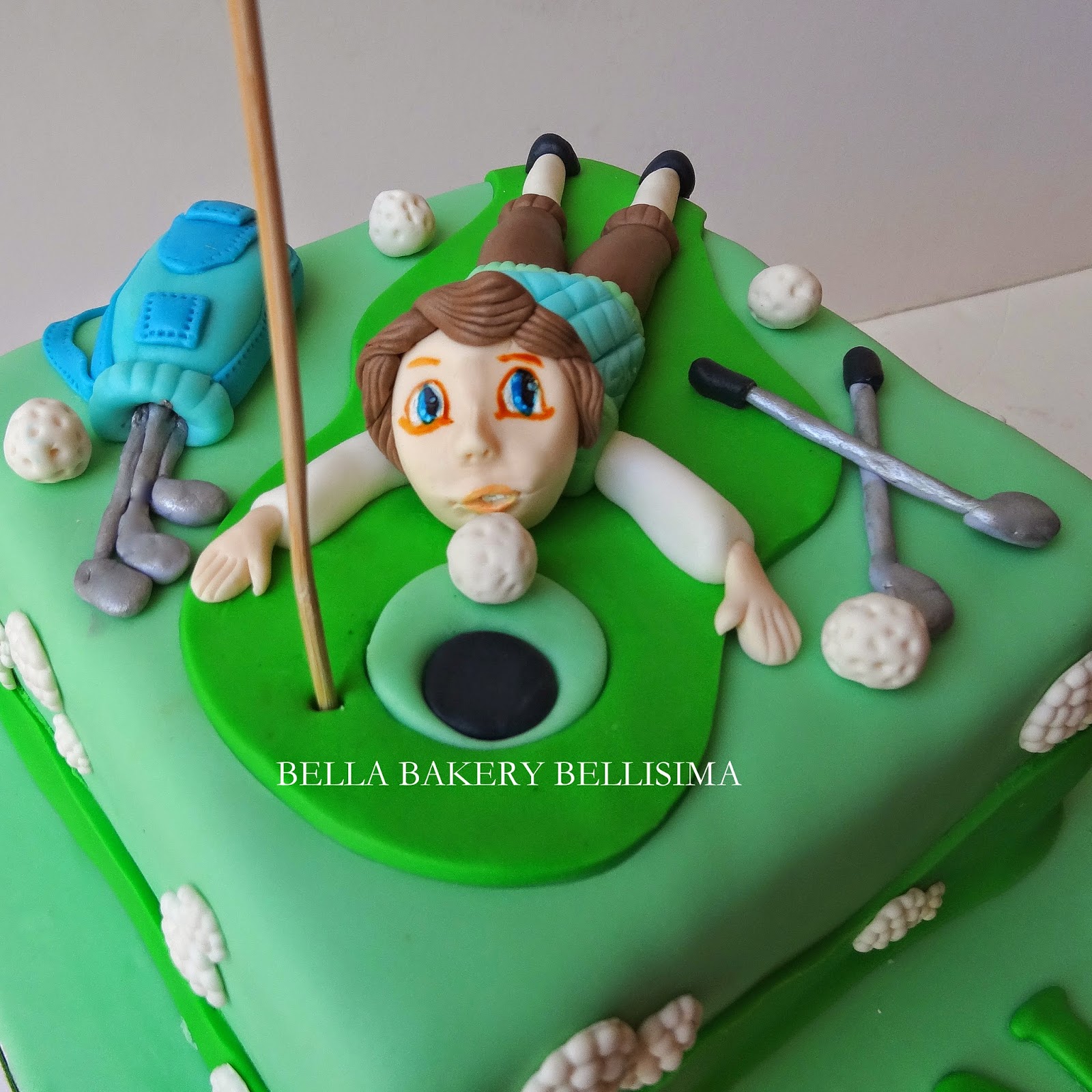 -: GOLF THEME CAKE