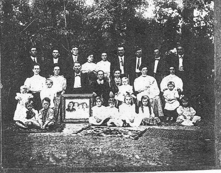 William C. Brock and Martha Ganus and family