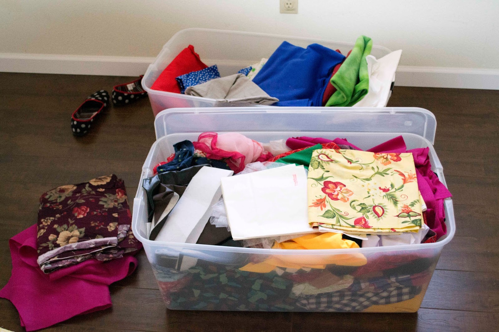 heidi schatze Studio Organization Fabric & Tools Closet