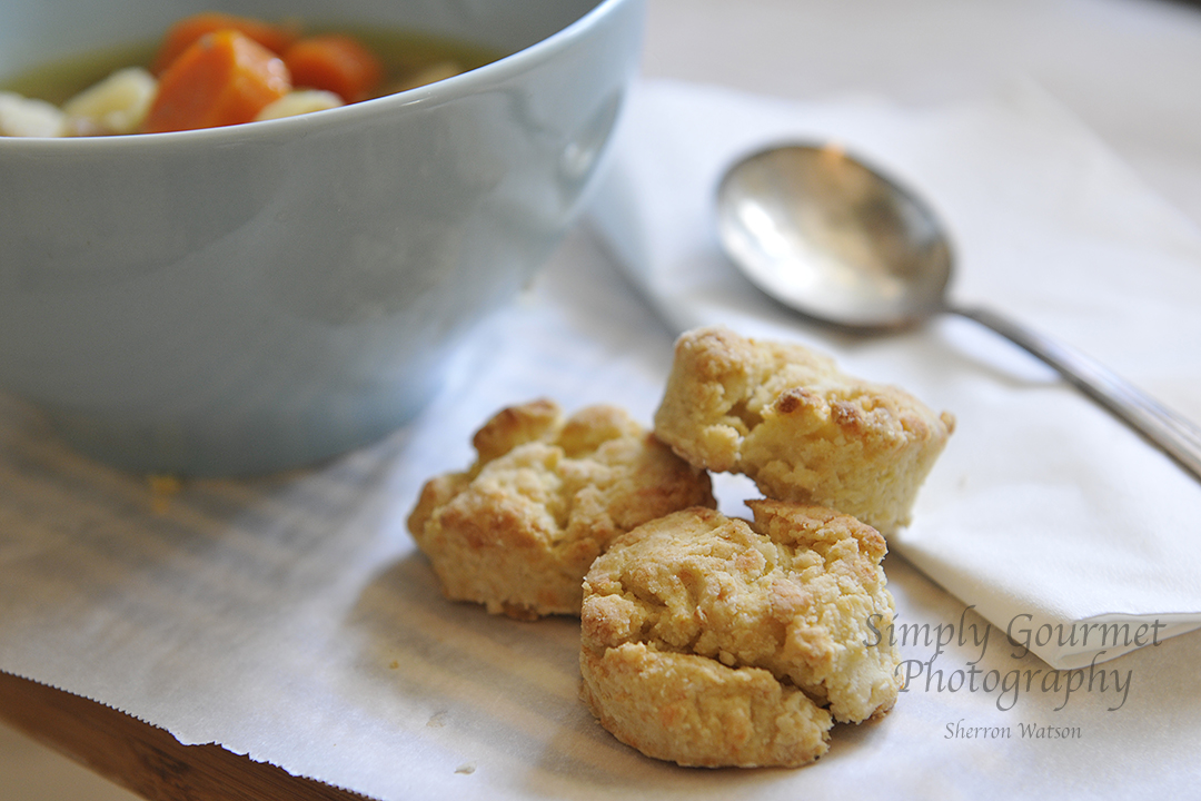 Simply Gourmet Bone Marrow Soup and Biscuits