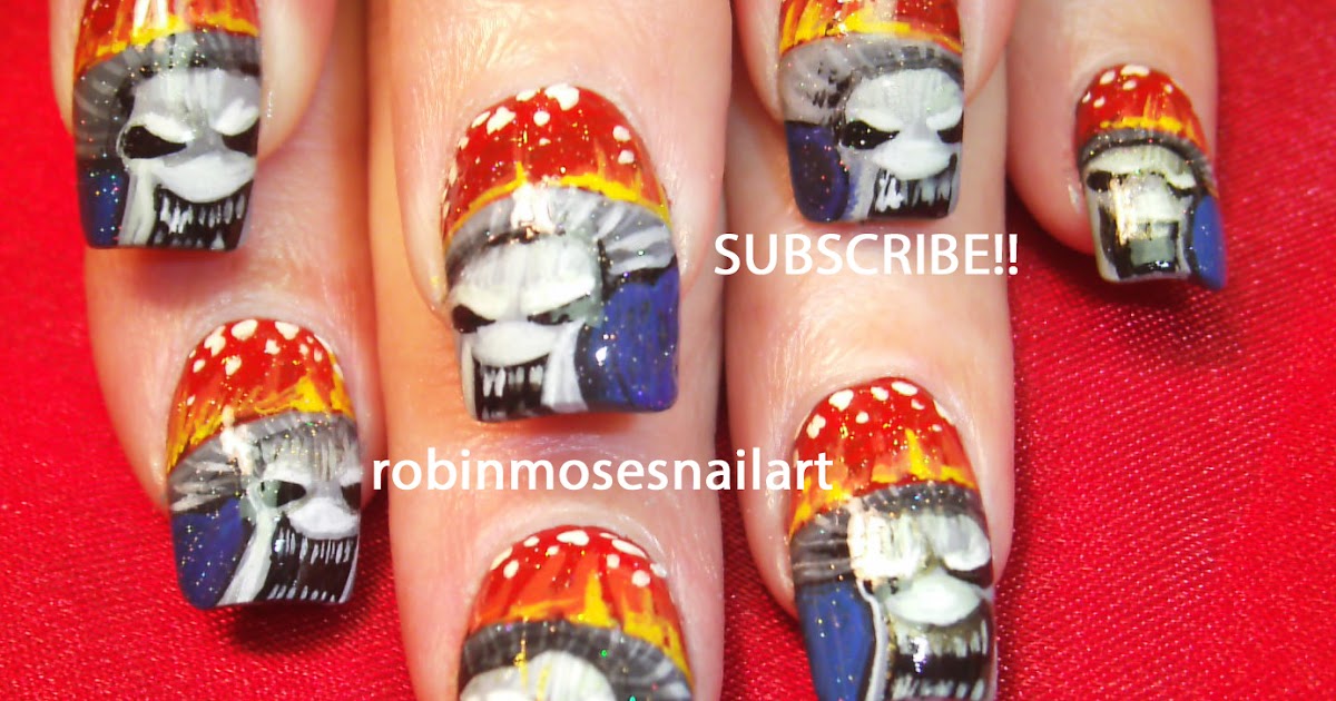 Robin Moses Nail Art: Infected Mushroom Nail Art, Infected Mushroom Art