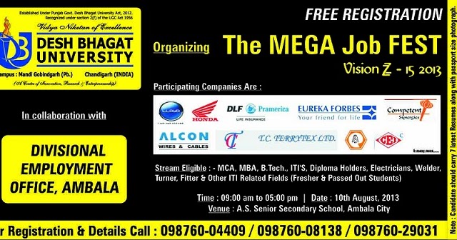 In Rudrapur For Mba Fresher in punjab for mca mba be btech iti s diploma In Rudrapur For Mba Fresher in punjab for mca mba be btech iti s diploma