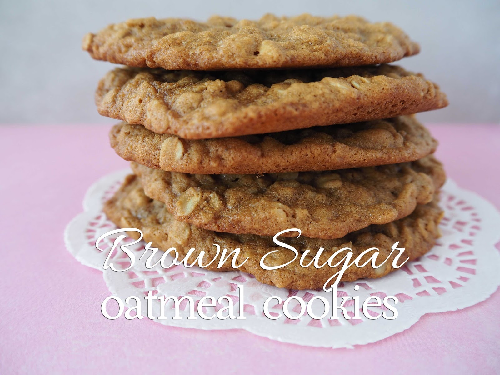 Brown Sugar Oatmeal cookies Life Behind The Purple Door
