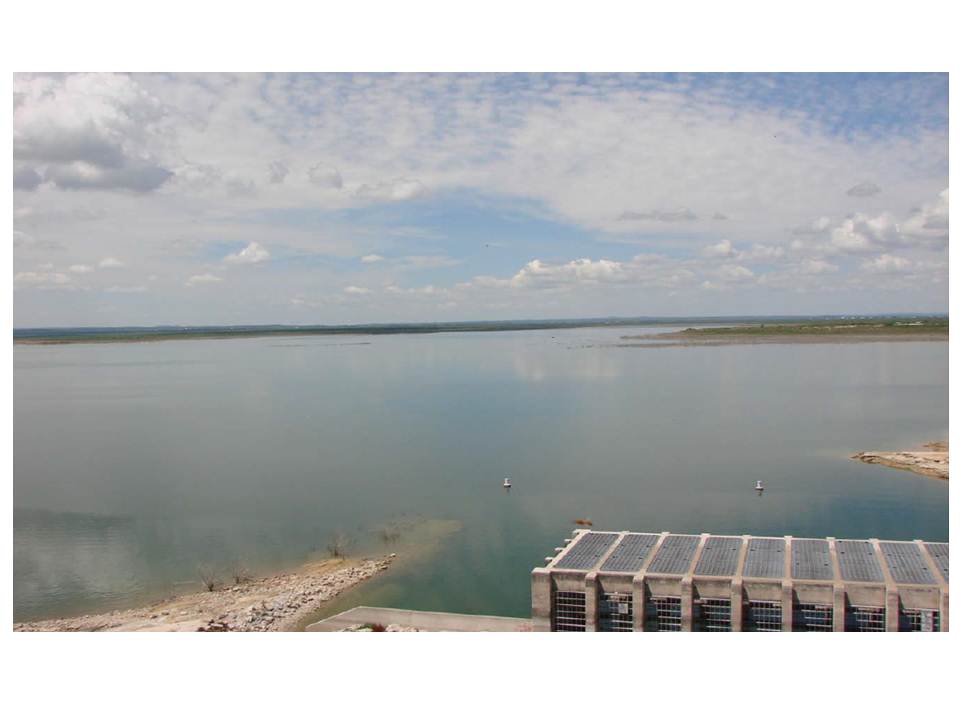 Twin Buttes Reservoir Draining the South Pool