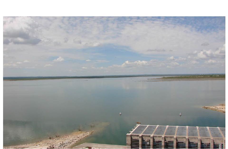 Twin Buttes Reservoir Draining the South Pool