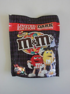 m&m dark chocolate peanut