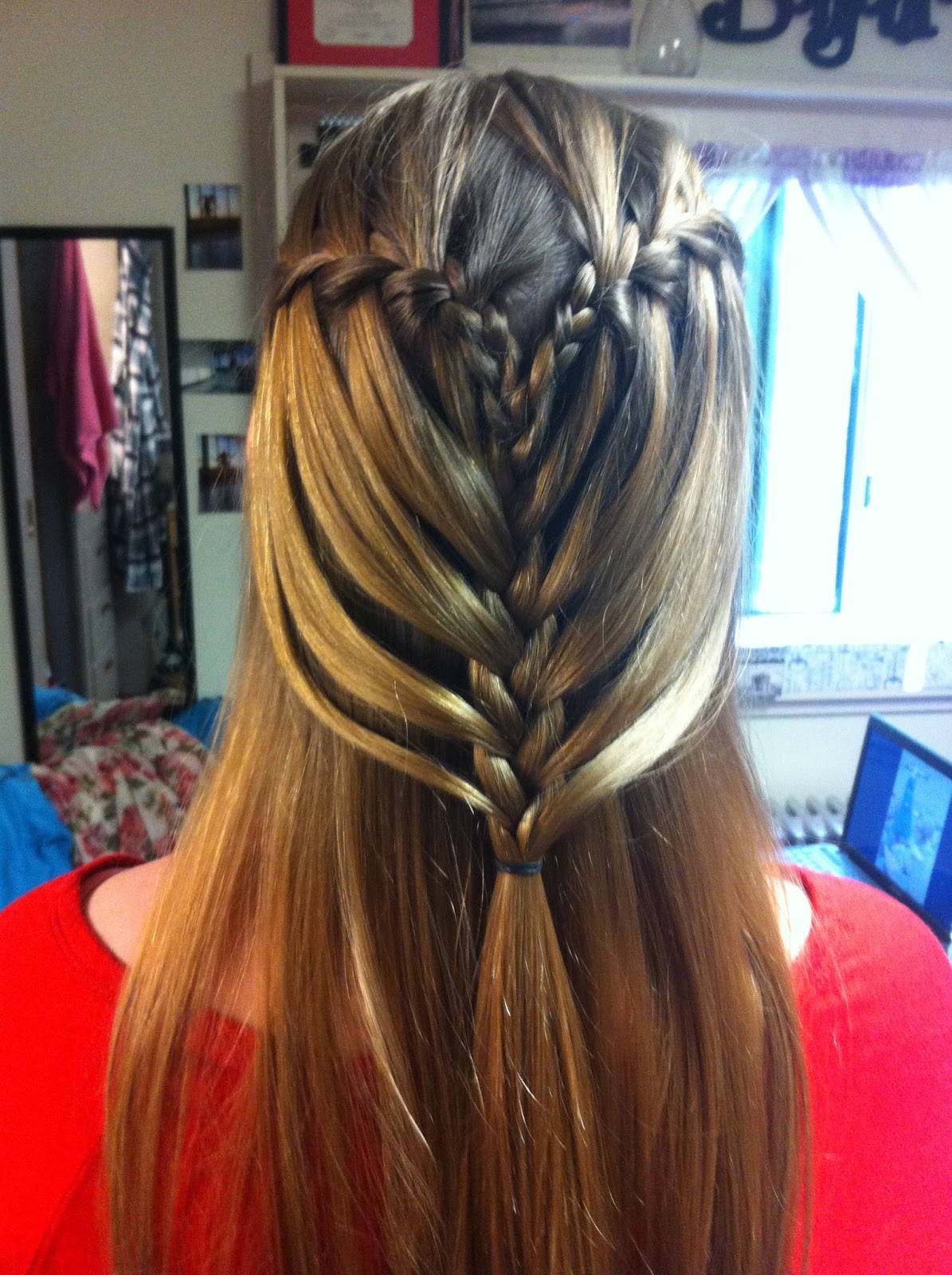 Braids Twists Buns And More Waterfall Into Mermaid Braid