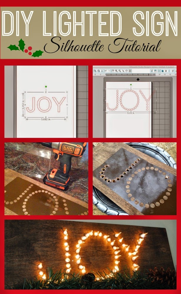 DIY Lighted Sign with Silhouette Tutorial Silhouette School