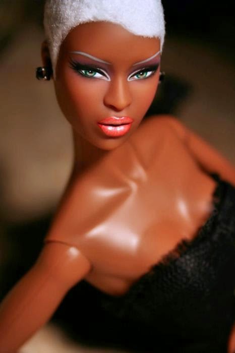 bald black barbie