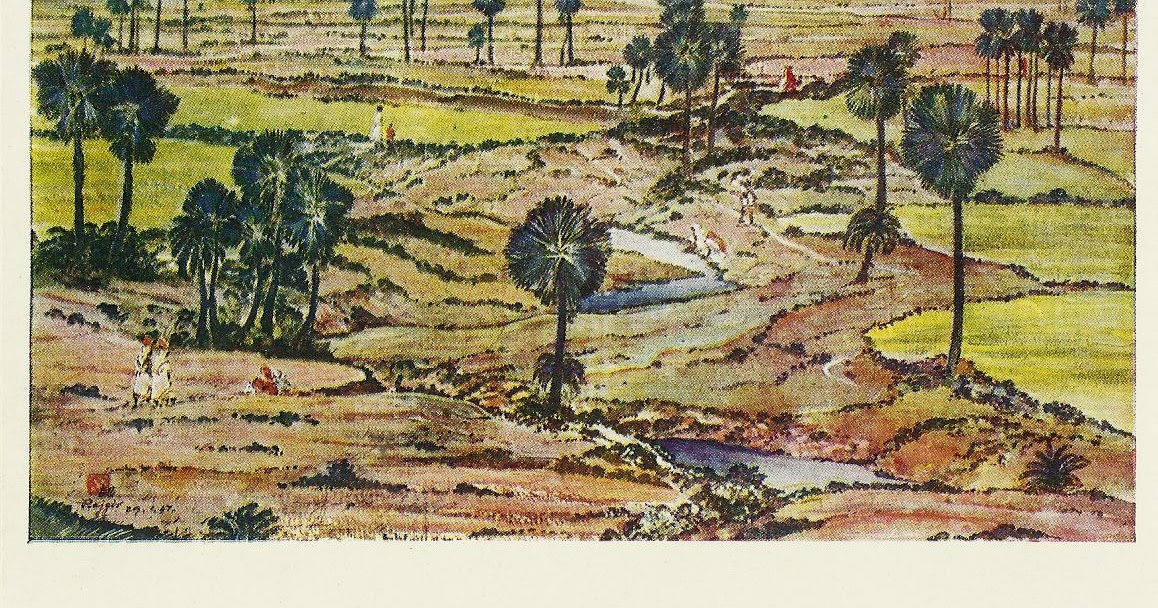 Heritage Of India Indian Paddy Fields Vintage Russian Painting Post Card,Cute Clothes For Girls Teenagers
