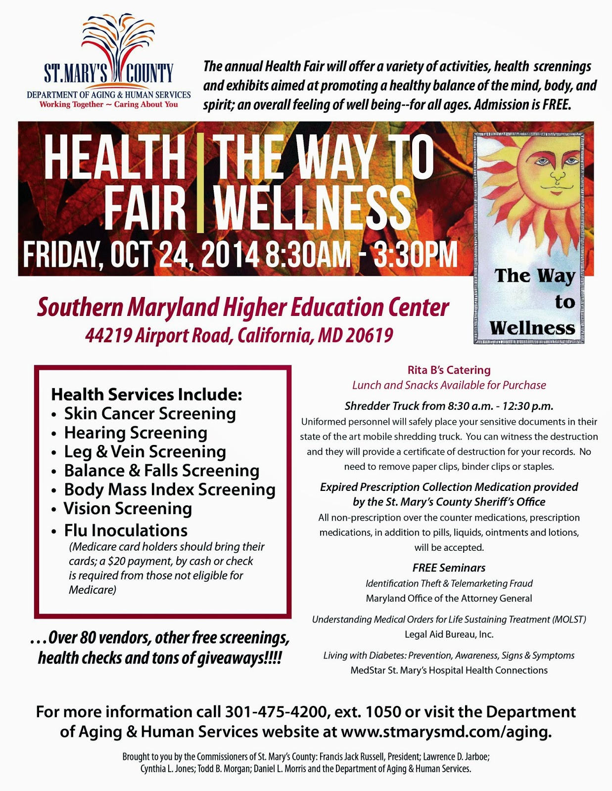 St. Mary's County Sheriff's Office News Health Fair The Way to