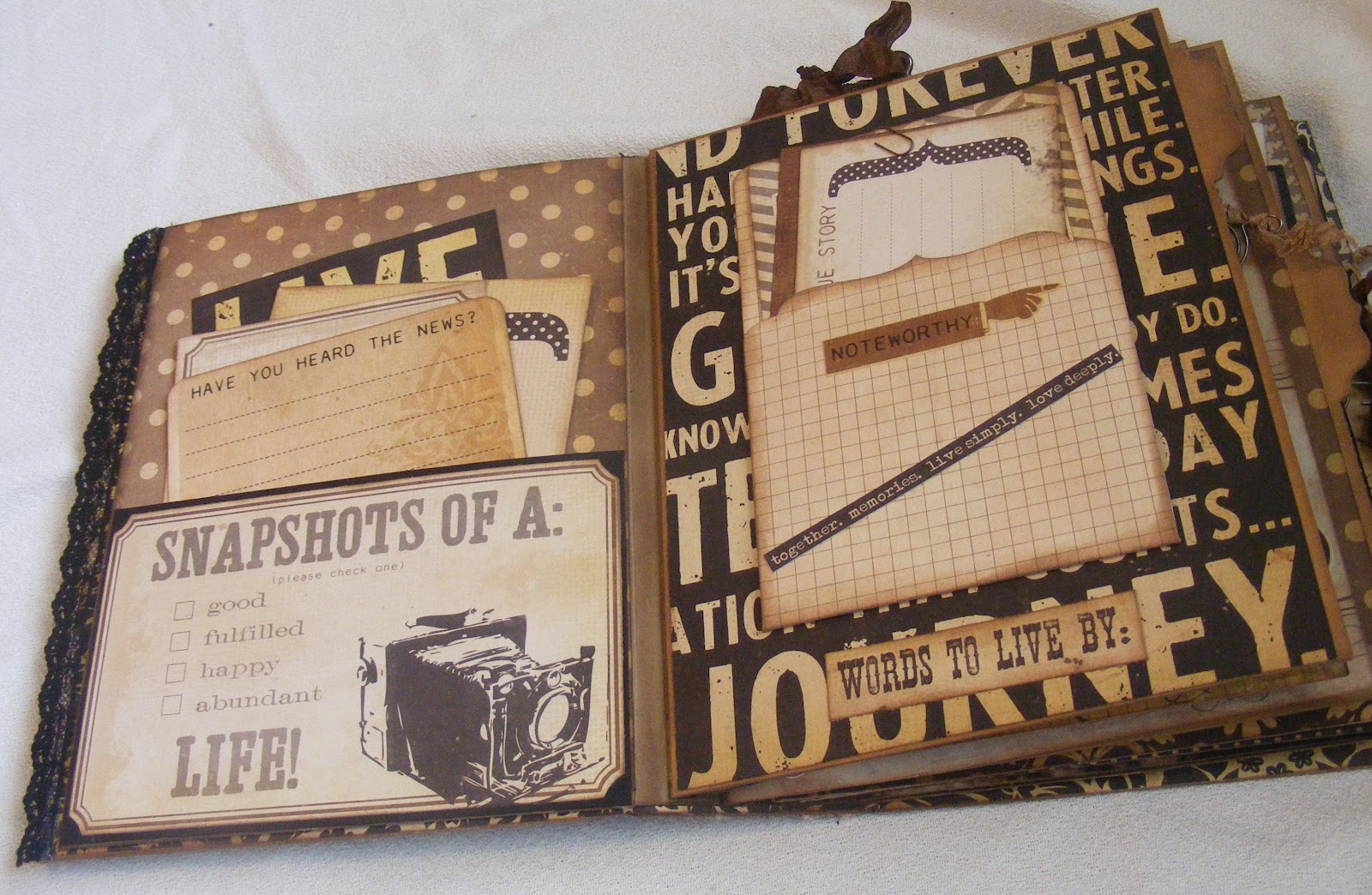 Creative Cafe' Documented Chipboard Mini Album