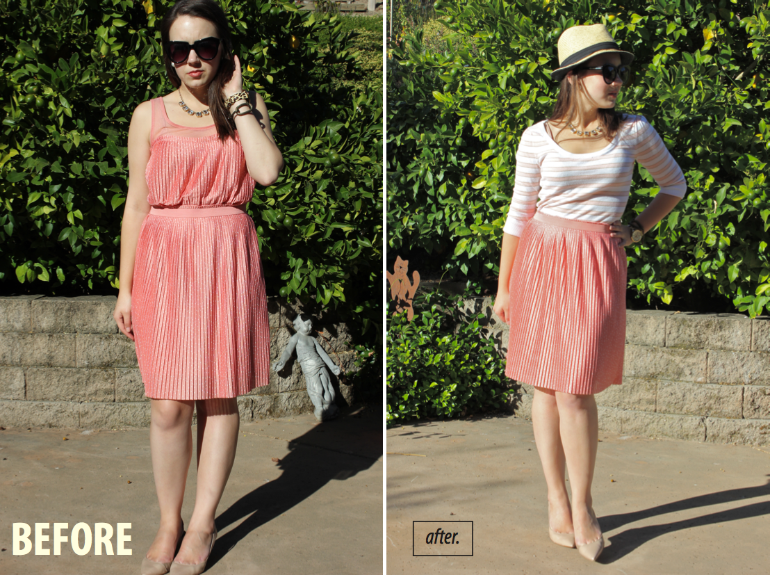 Repurpose Dress to Skirt broke with Designer taste