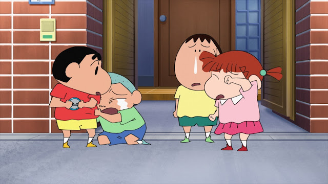 Farewell to Shin-chan from his friends. shin chan moving story cactus friends