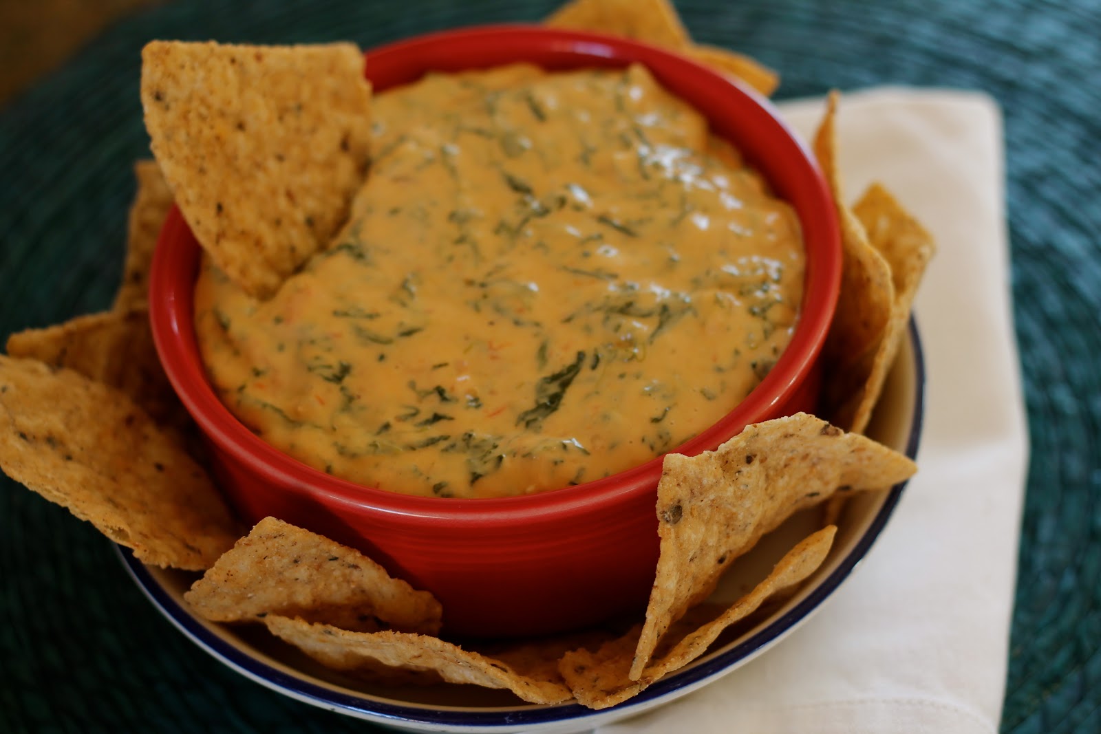 Mrs. Schwartz's Kitchen Spinach Queso Dip