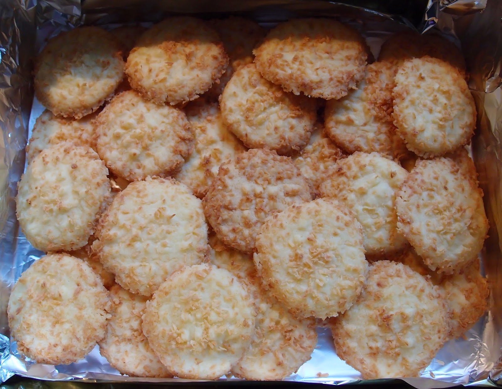 The Caked Crusader Coconut jam sandwich biscuits