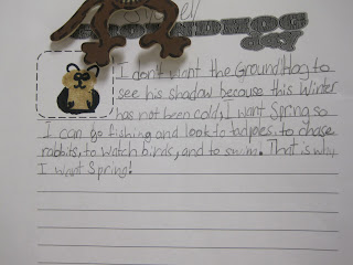 Savvy Second Graders: Groundhog Day Writing