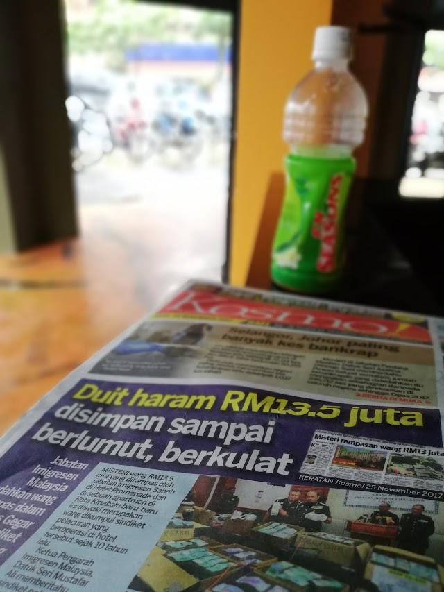 Duit haram RM13.5 juta disimpan sehingga berlumut