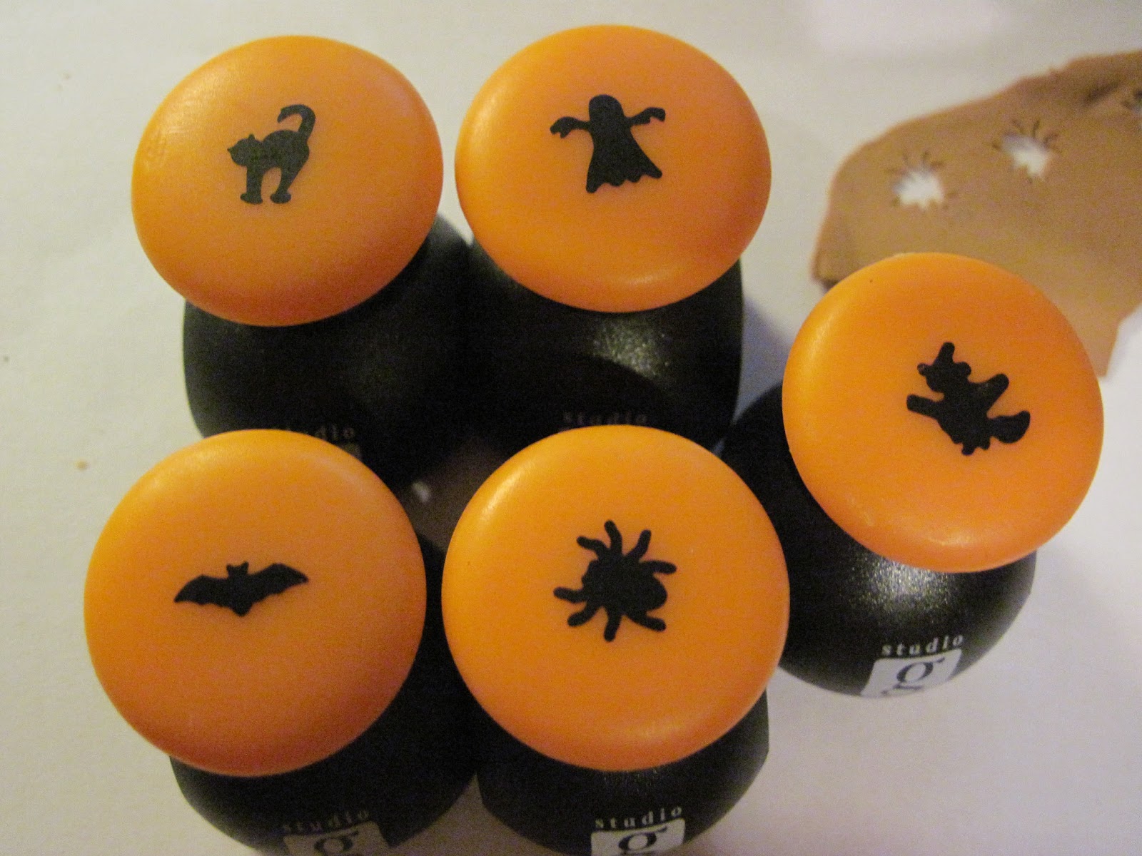 beyondbaffled... Halloween Cookies using Hole Punches from Walmart