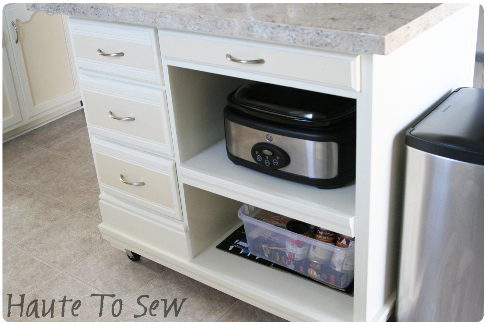 Haute To Sew Kitchen Island
