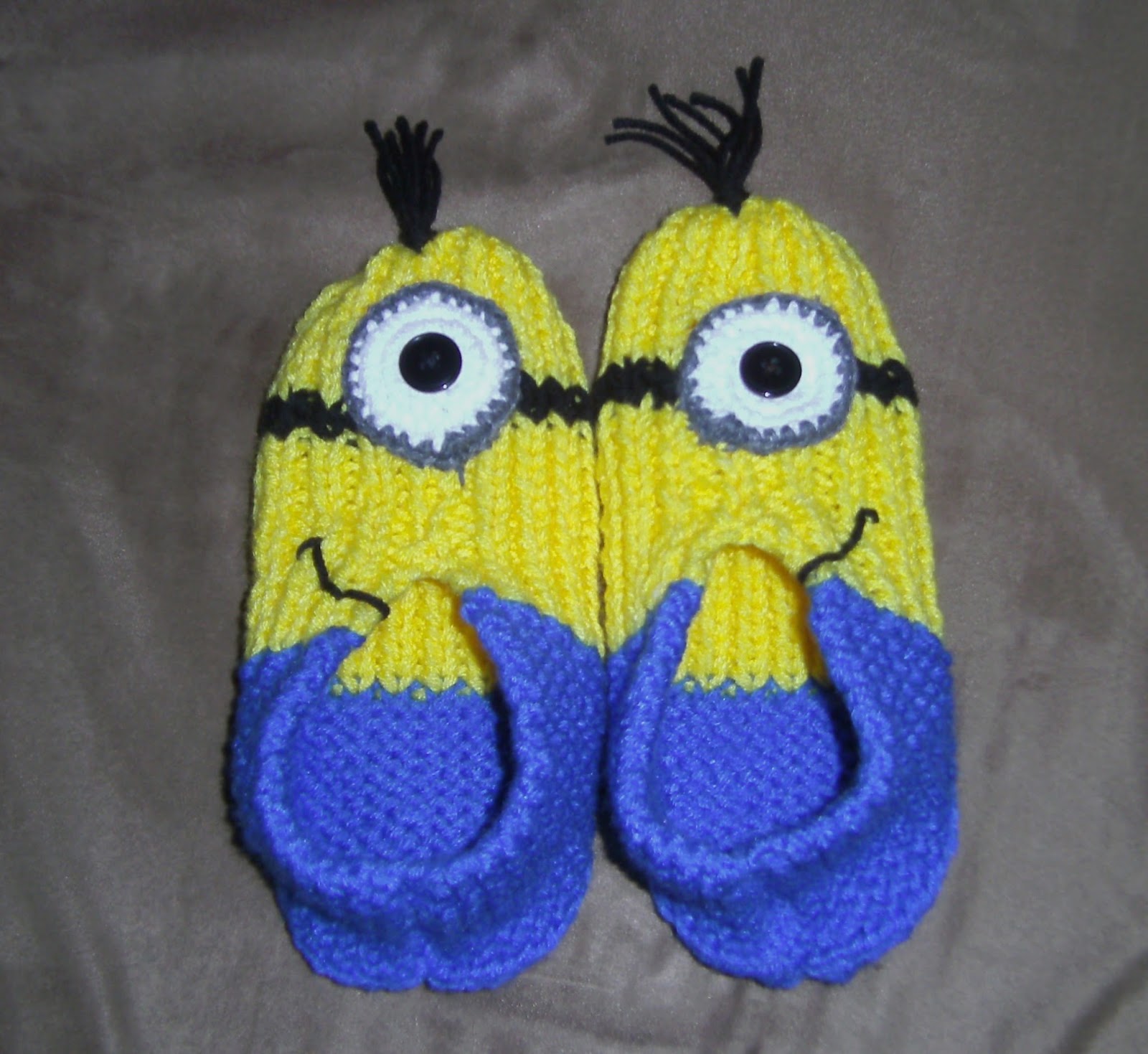 Timeless Creations: Knitted Minion Slippers