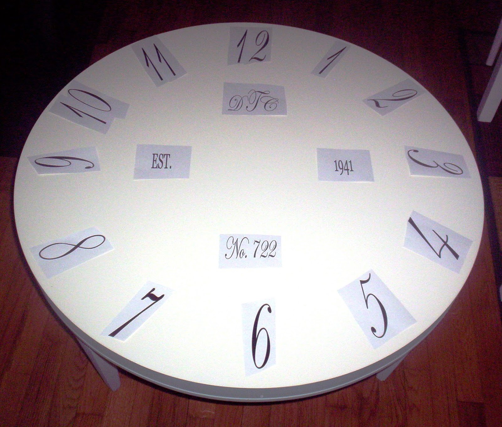 My Painted Stuff Another Clock Face Table