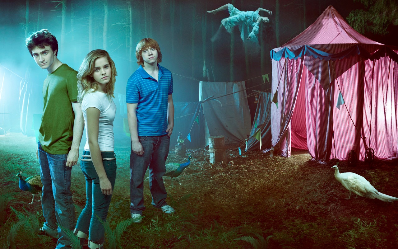 Hermione Granger and Harry Potter Crew Wallpaper
