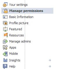 facebook manage permissions link
