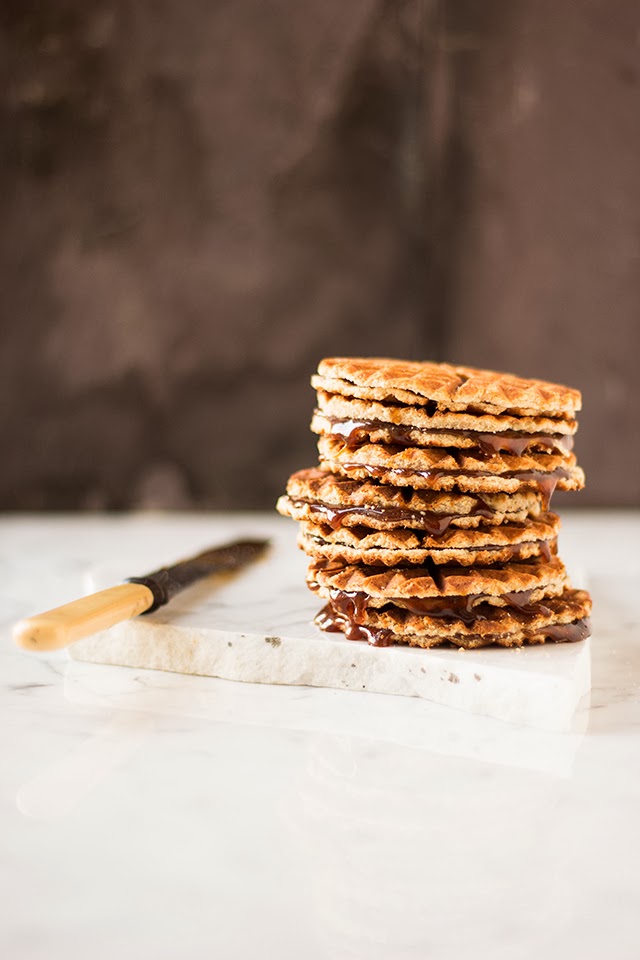 Beautiful photography of pizzelle iron at work here