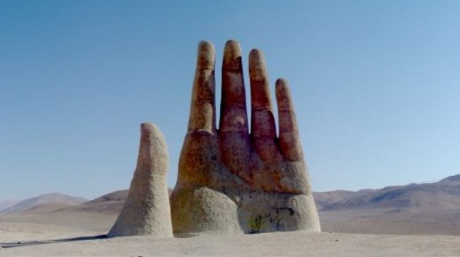 Mano del desierto de Chile