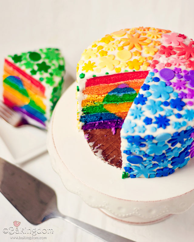 Strawberry Anarchy: Rainbow Heart Cake - The Most ...