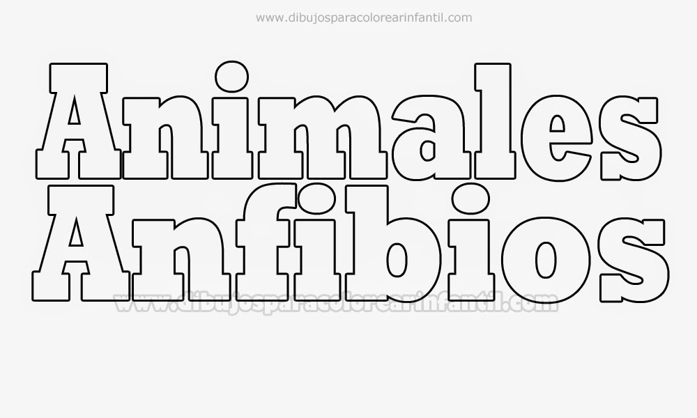 Dibujos de animales anfibios para colorear - Imagui