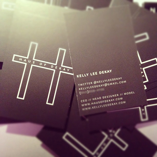black business cards printed by GotPrint