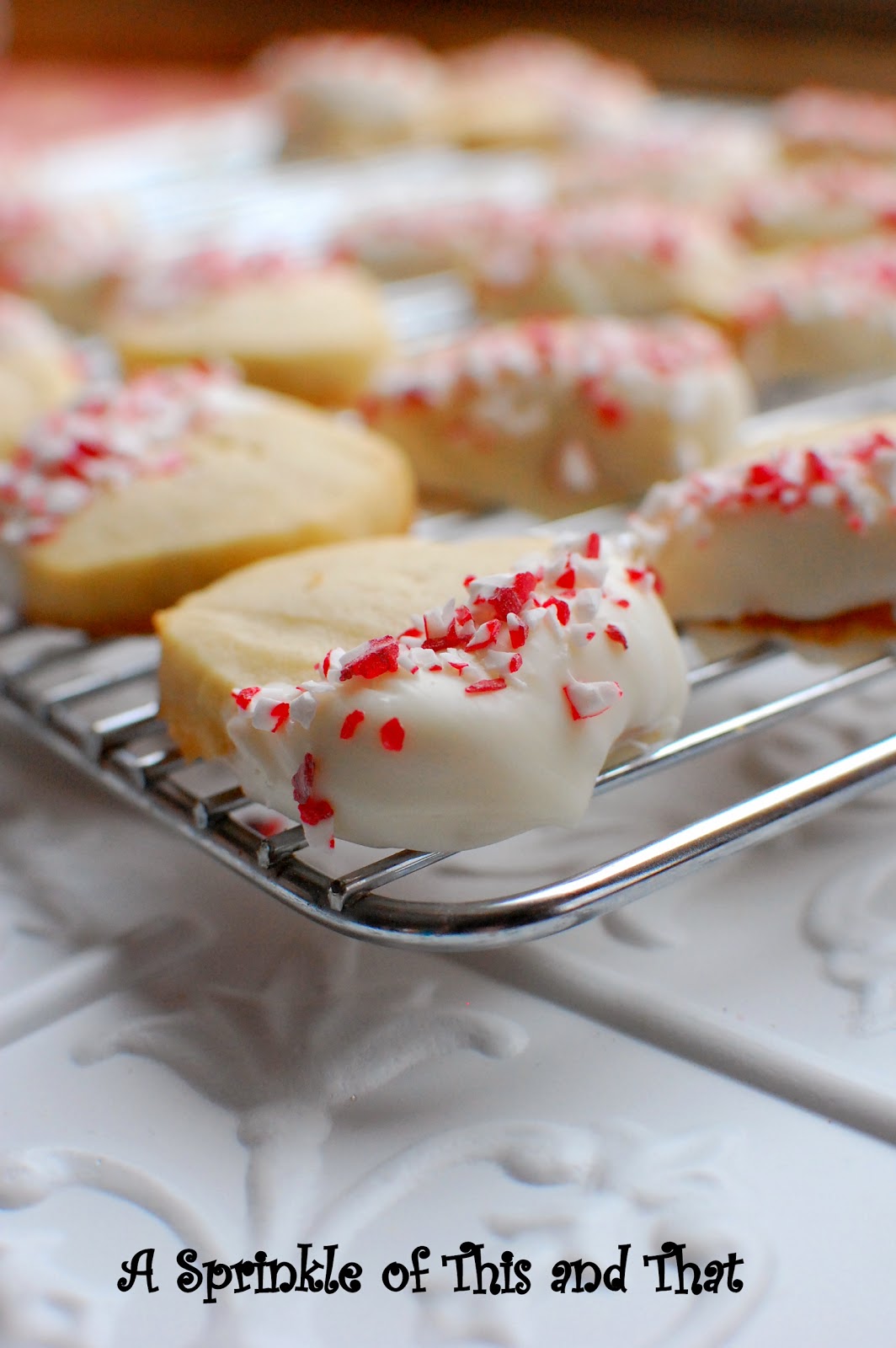 A Sprinkle of This and That Peppermint Shortbread Cookies The Great