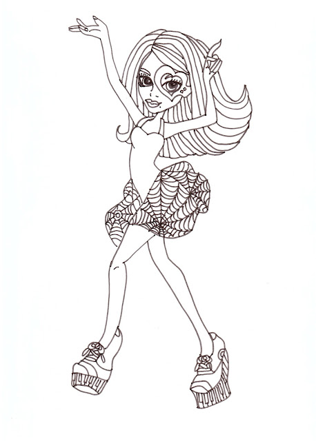 All About Monster High Dolls: Operetta Free Printable Coloring Pages