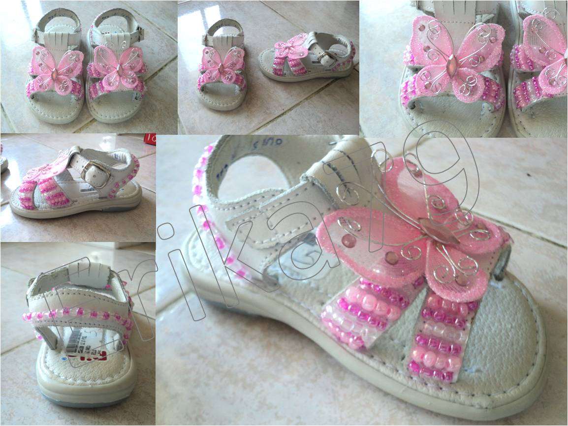 Kikita-Manualidades: Sandalias decoradas para bebé Kikita-Manualidades: Sandalias decoradas para bebé