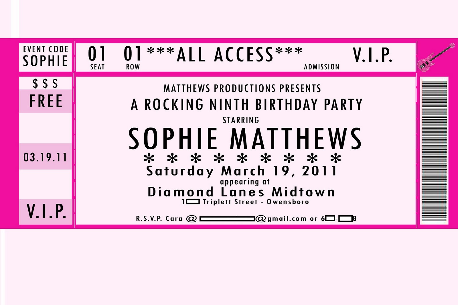 email birthday invitations templates free
