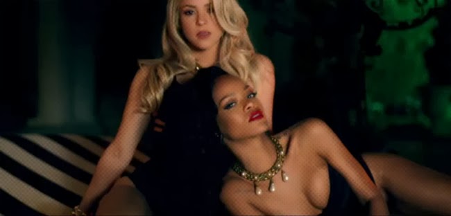 Diva Devotee: Shakira and Rihanna Get Suggestive (YAWN!) in video for  \
