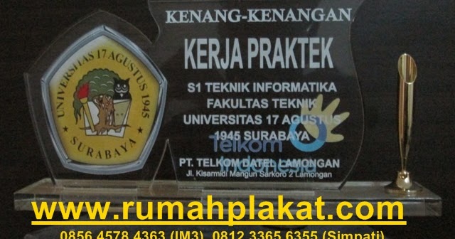 Plakat Universitas Untuk Cinderamata Kerja PraktekRumah