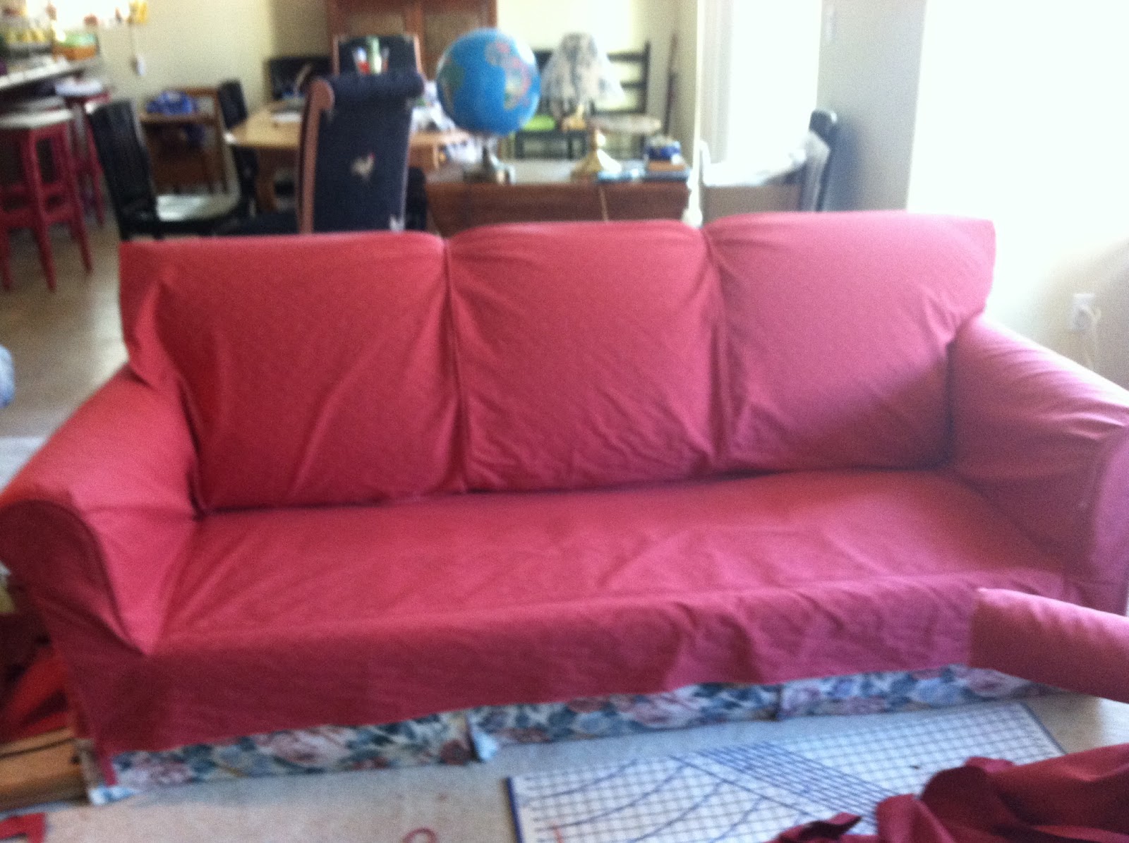 Goosegirl sews The New Slipcover For The Old Ugly Sofa Part 2