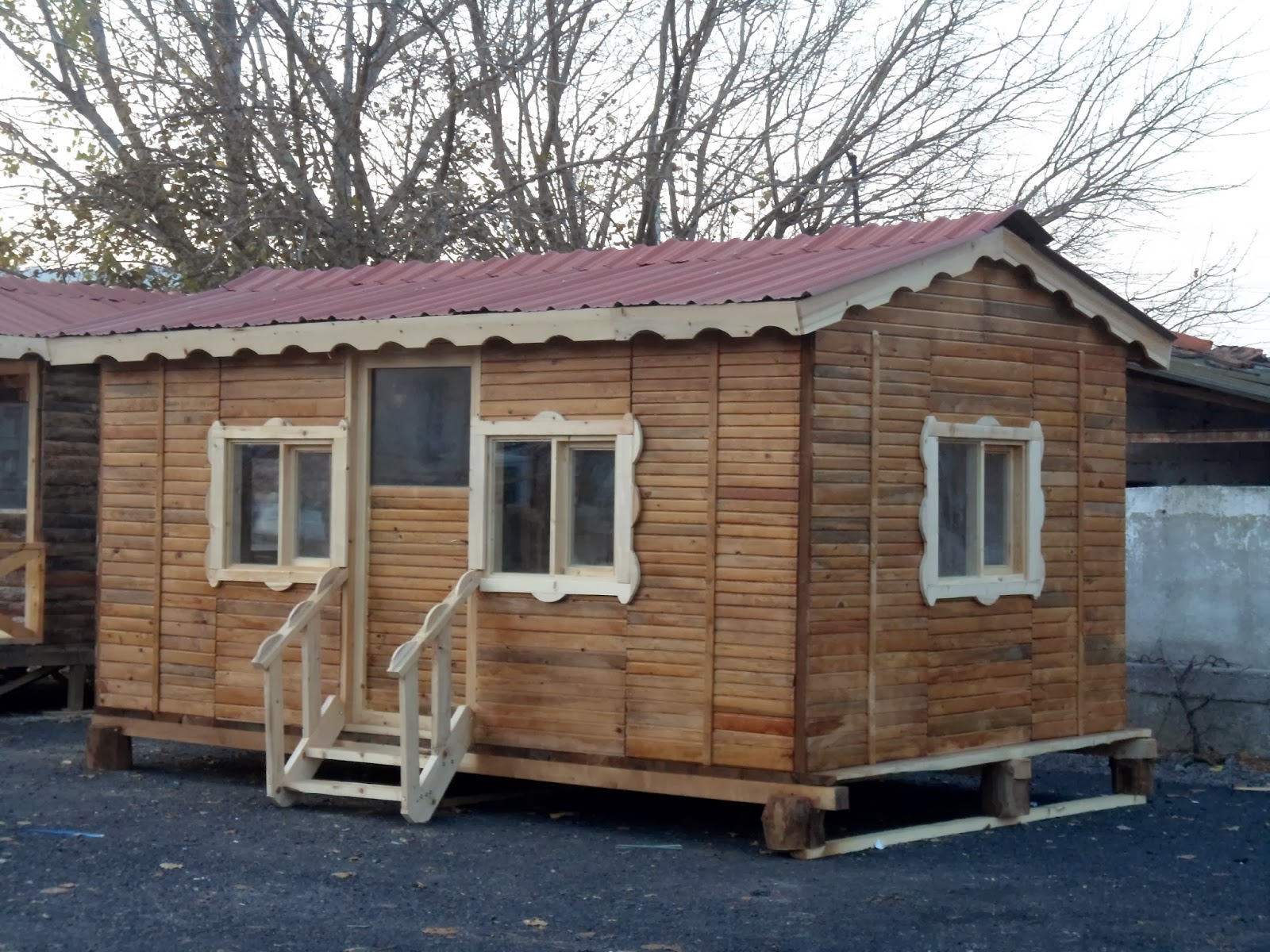 Ahşap ev 17.5 m2 lambri ev