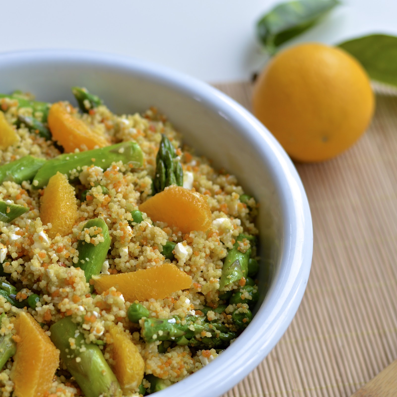 Spring Couscous Salad with a Citrus Vinaigrette Virtually Homemade
