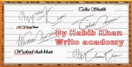 how to write your signature