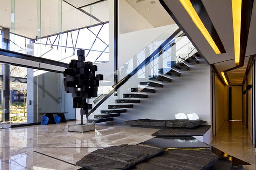 living-room and large office modern living room, open floor Modern design furniture