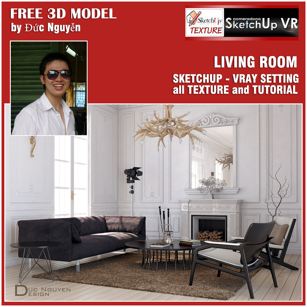 SKETCHUP TEXTURE: SKETCHUP MODEL VRAY LIVING ROOM #6 SKETCHUP TEXTURE: SKETCHUP MODEL VRAY LIVING ROOM #6
