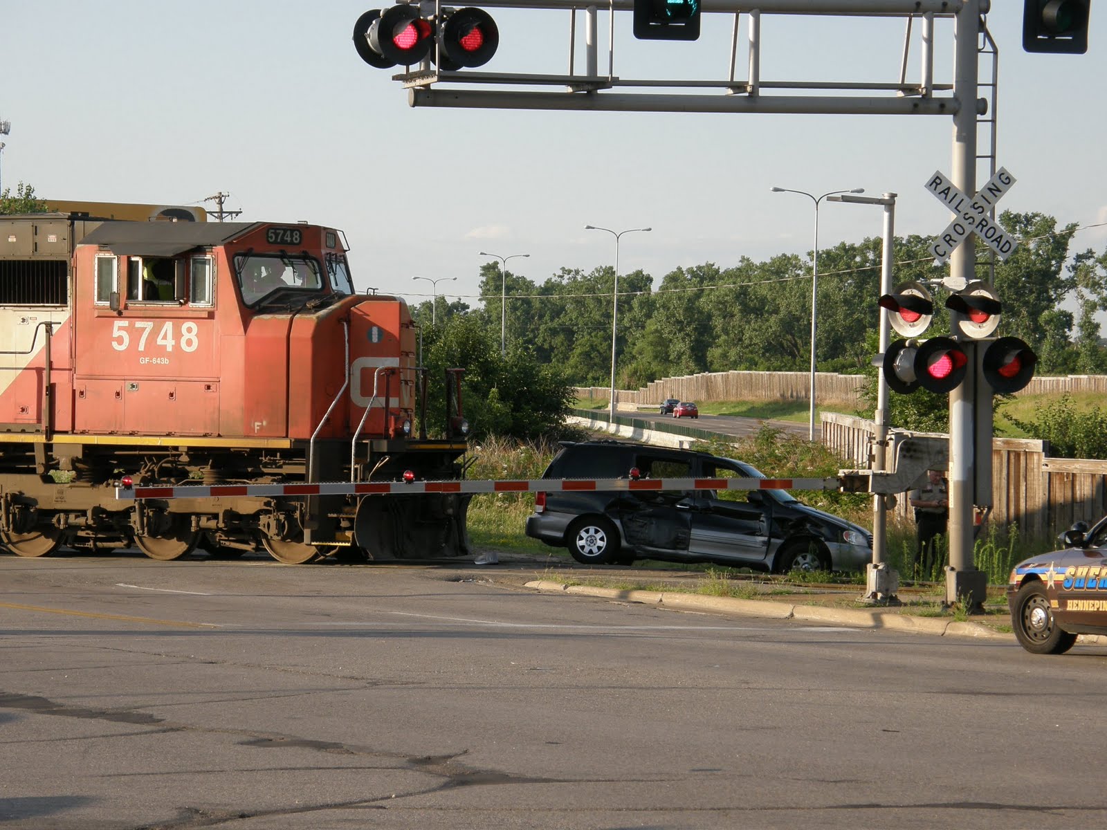 The Adventures of Johnny Northside Train Vs. Car No Injuries Fortunately