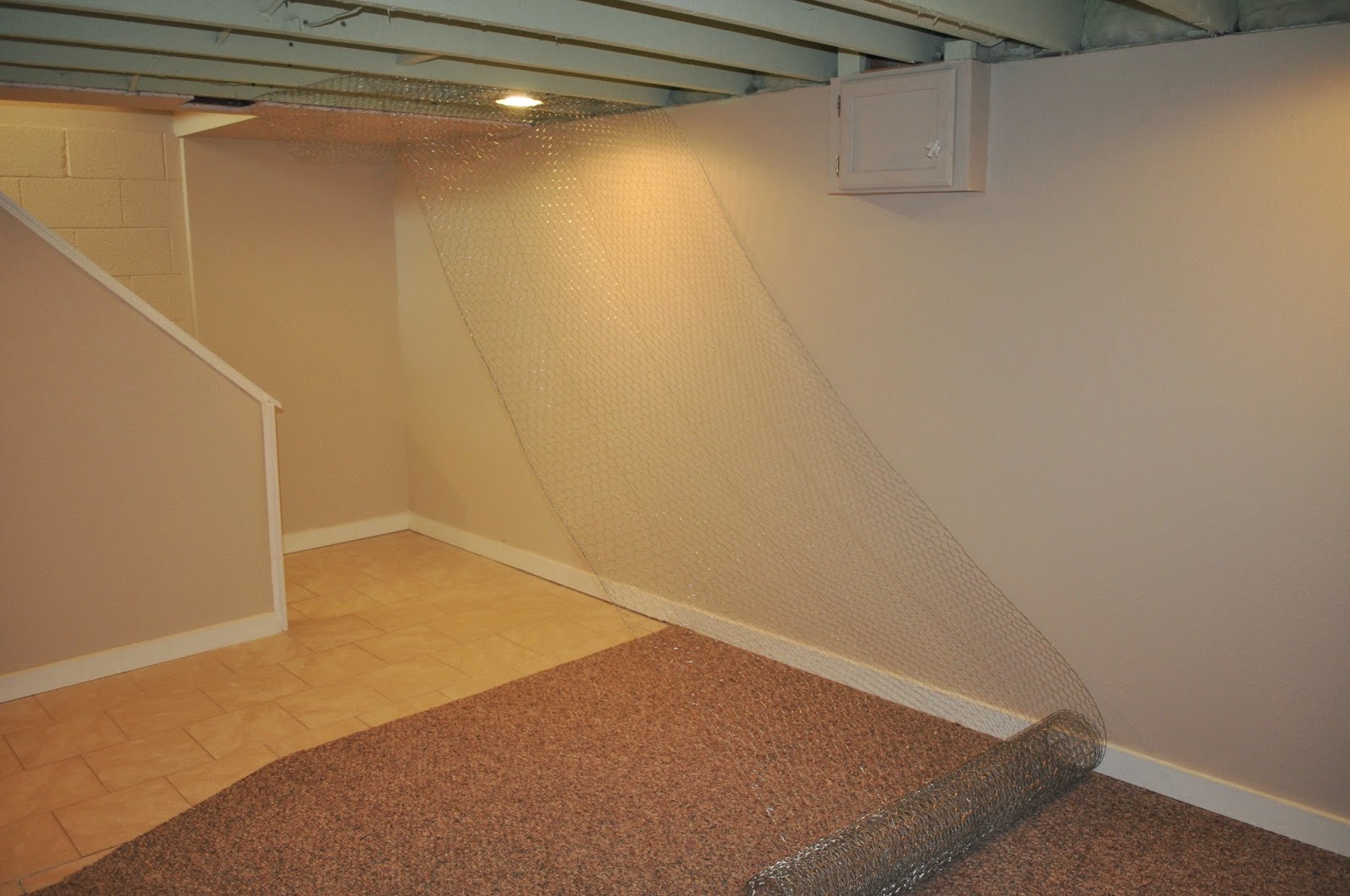 Carri Us Home Painting A Basement Ceiling