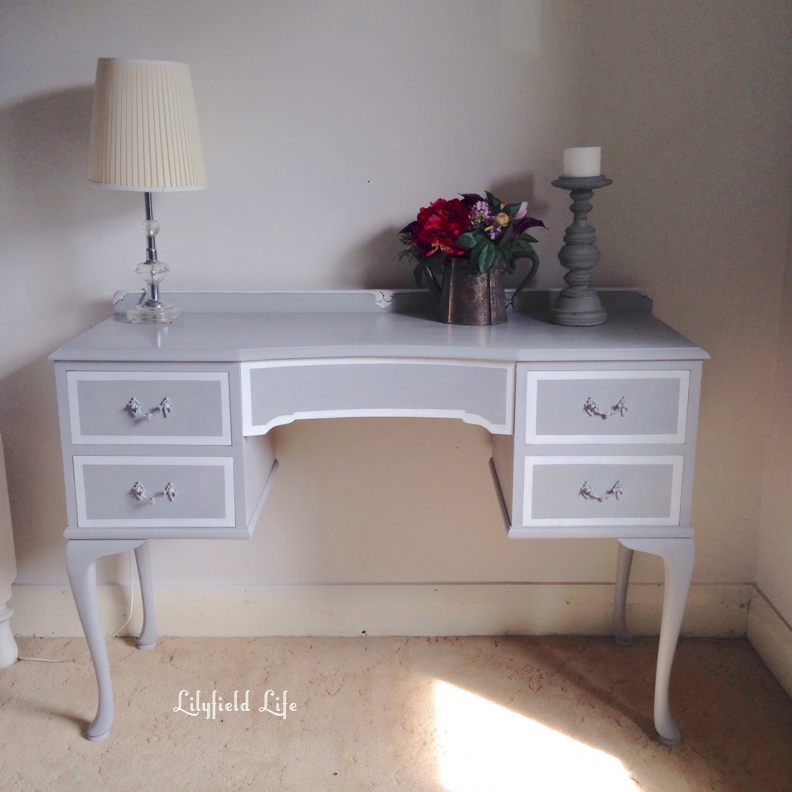 Lilyfield Life painted dressing table ASCP Paris Grey